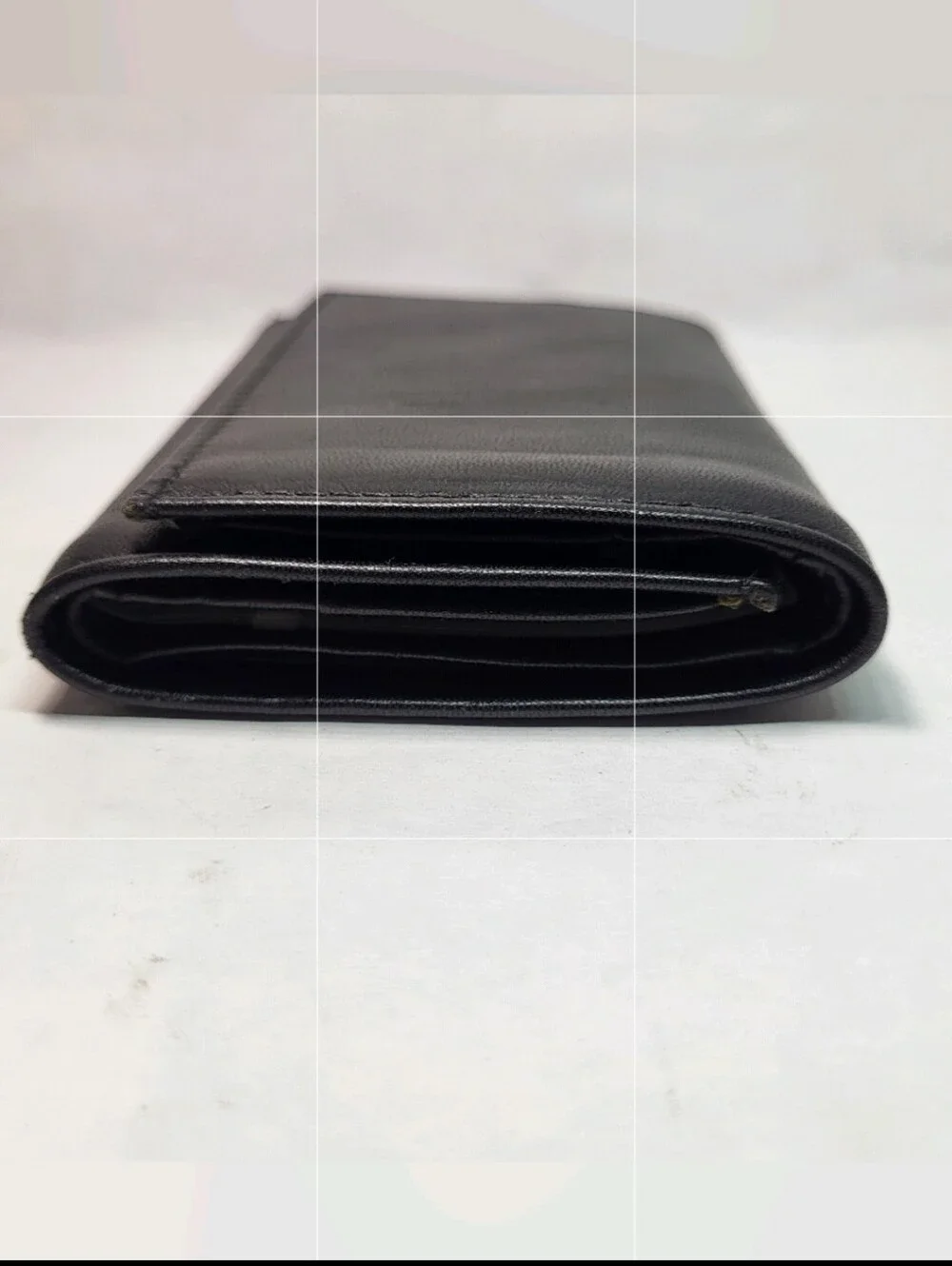 Buxton Black Leather Tri-Fold WALLET Three Fold w/ Insert Style 58980 NEW NOS